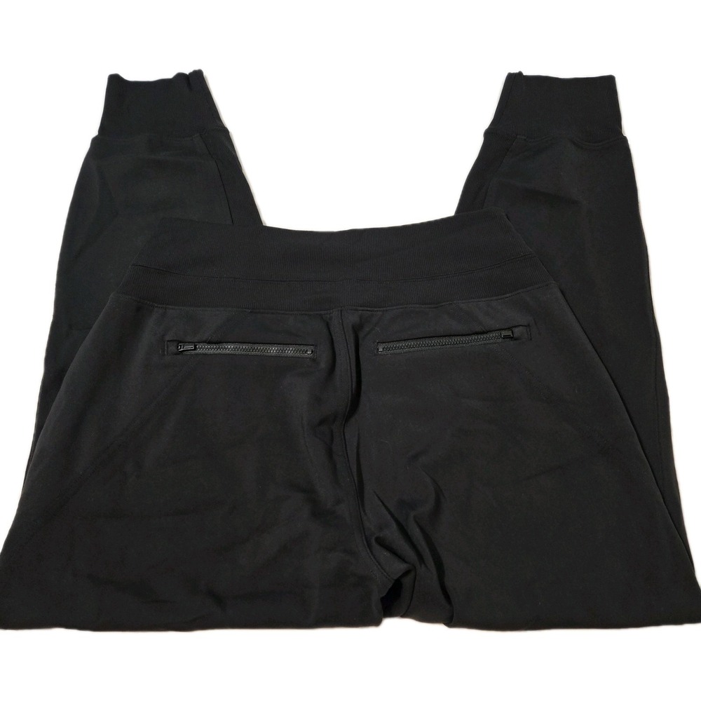 Athleta Venice Women's Jogger Back Zippers Hidden Pocket Black Size Medium - Picture 6 of 6